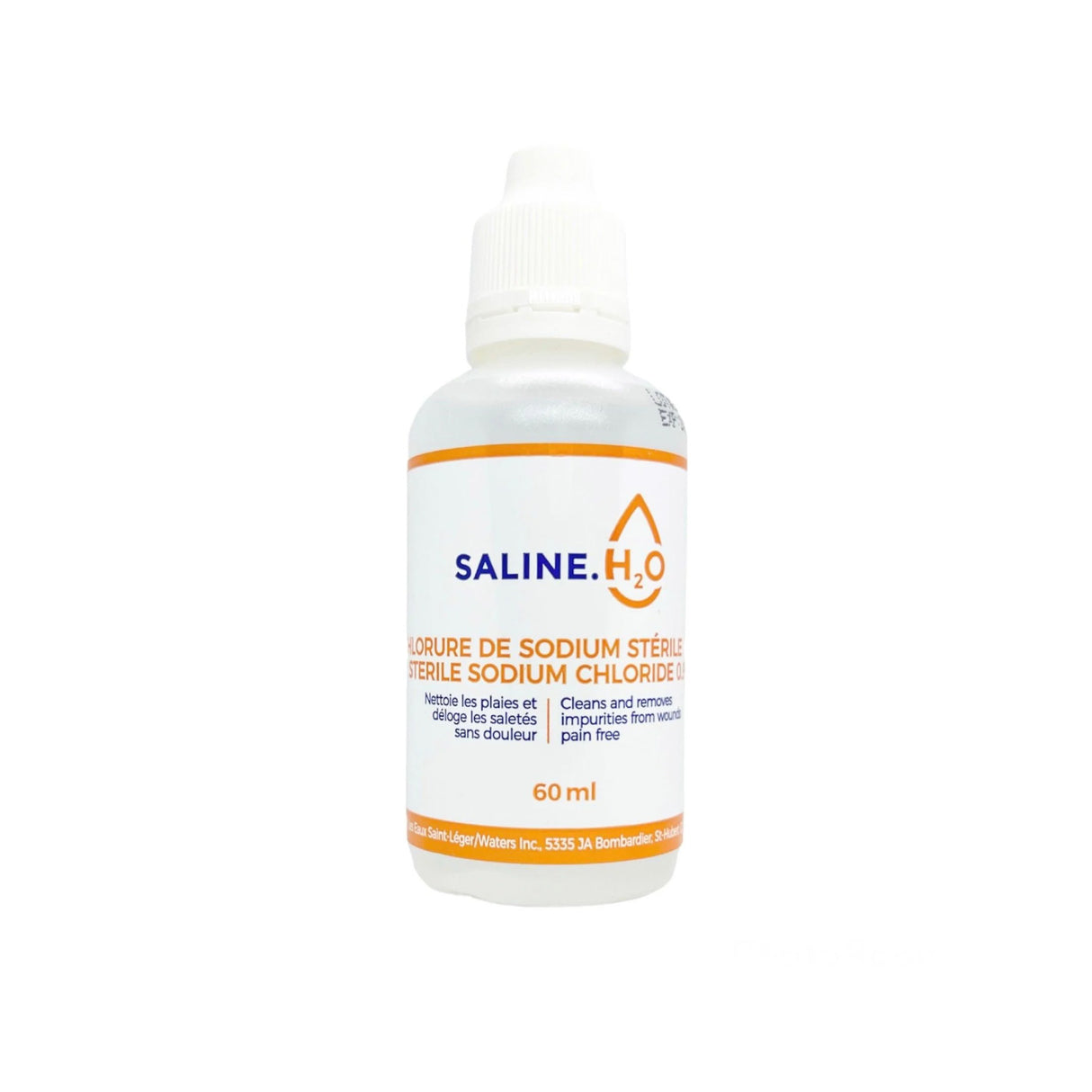 Solution saline stérile pour plaies – 120 mL (0,9 % de chlorure de sodium)